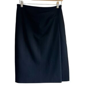 Strenesse side ruched faux wrap pencil skirt size 6 excellent condition